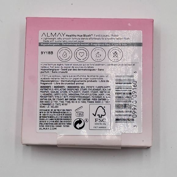 Almay Healthy Hue Powder Blush 100 Nearly Nude .17 oz Lightweight New In Box - Picture 2 of 5